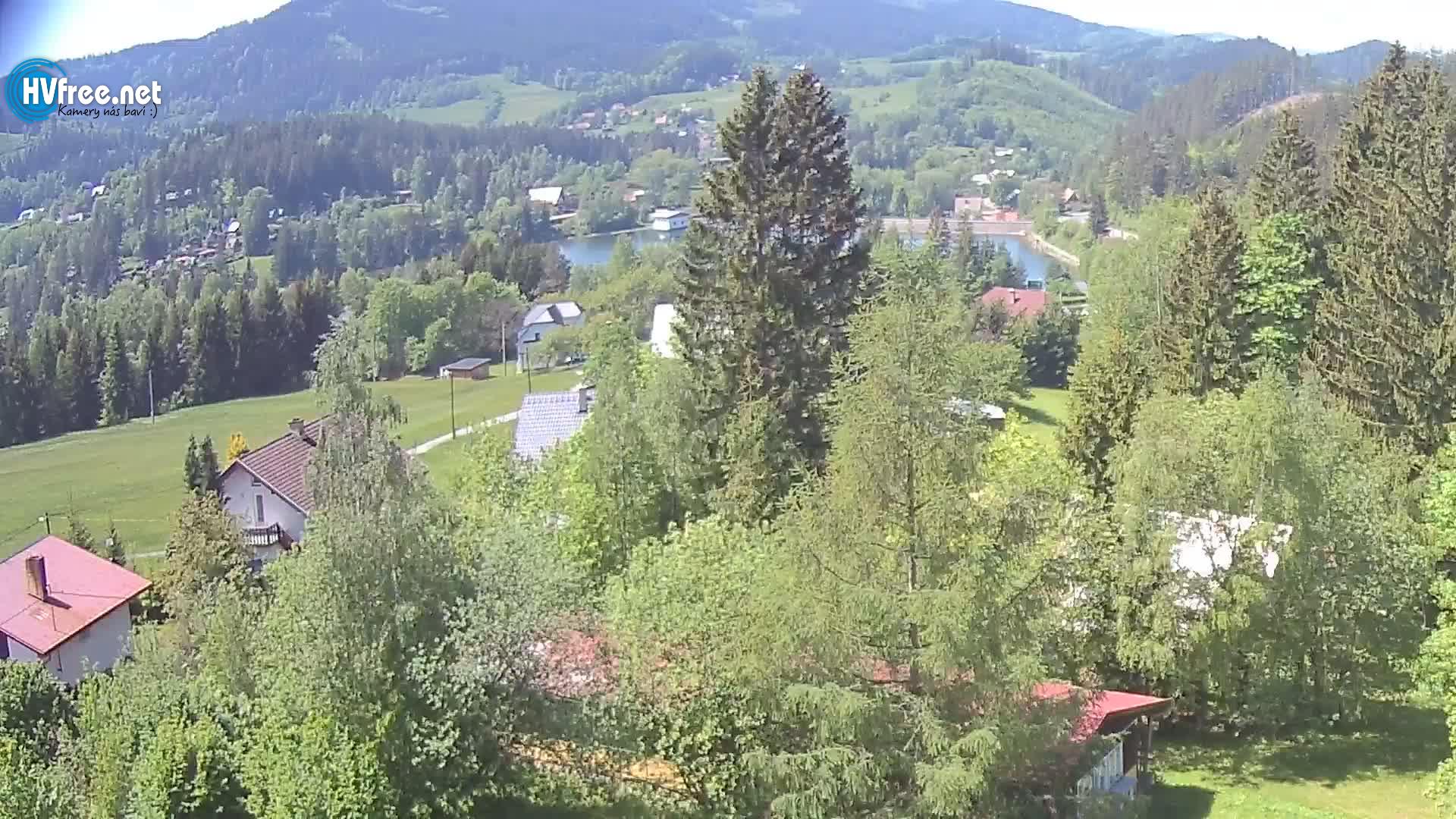 Aktuální obraz kamera hotel Mesit přehrada Horní Bečva